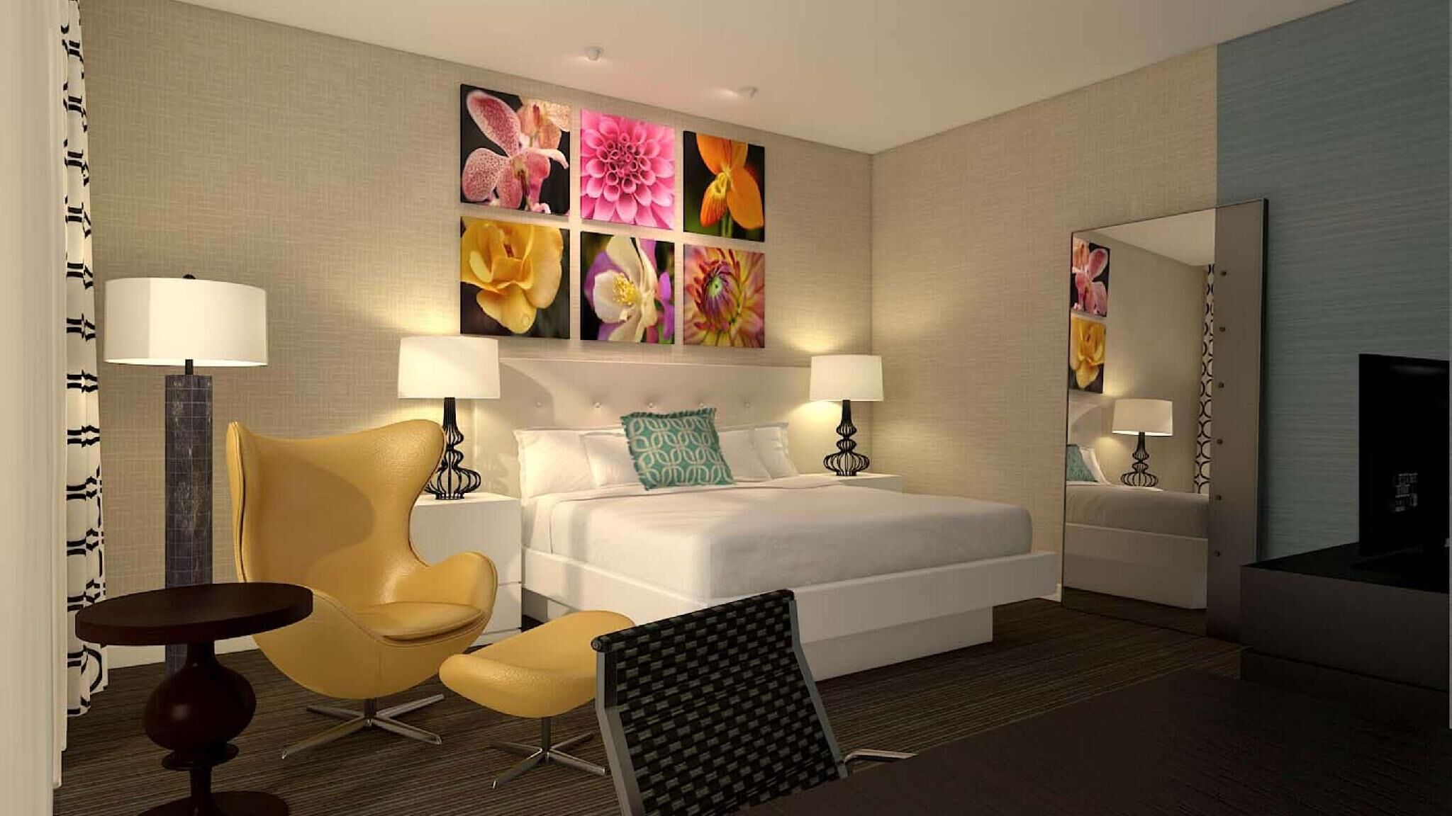 Premium bedding, pillowtop beds, in-room safe, desk