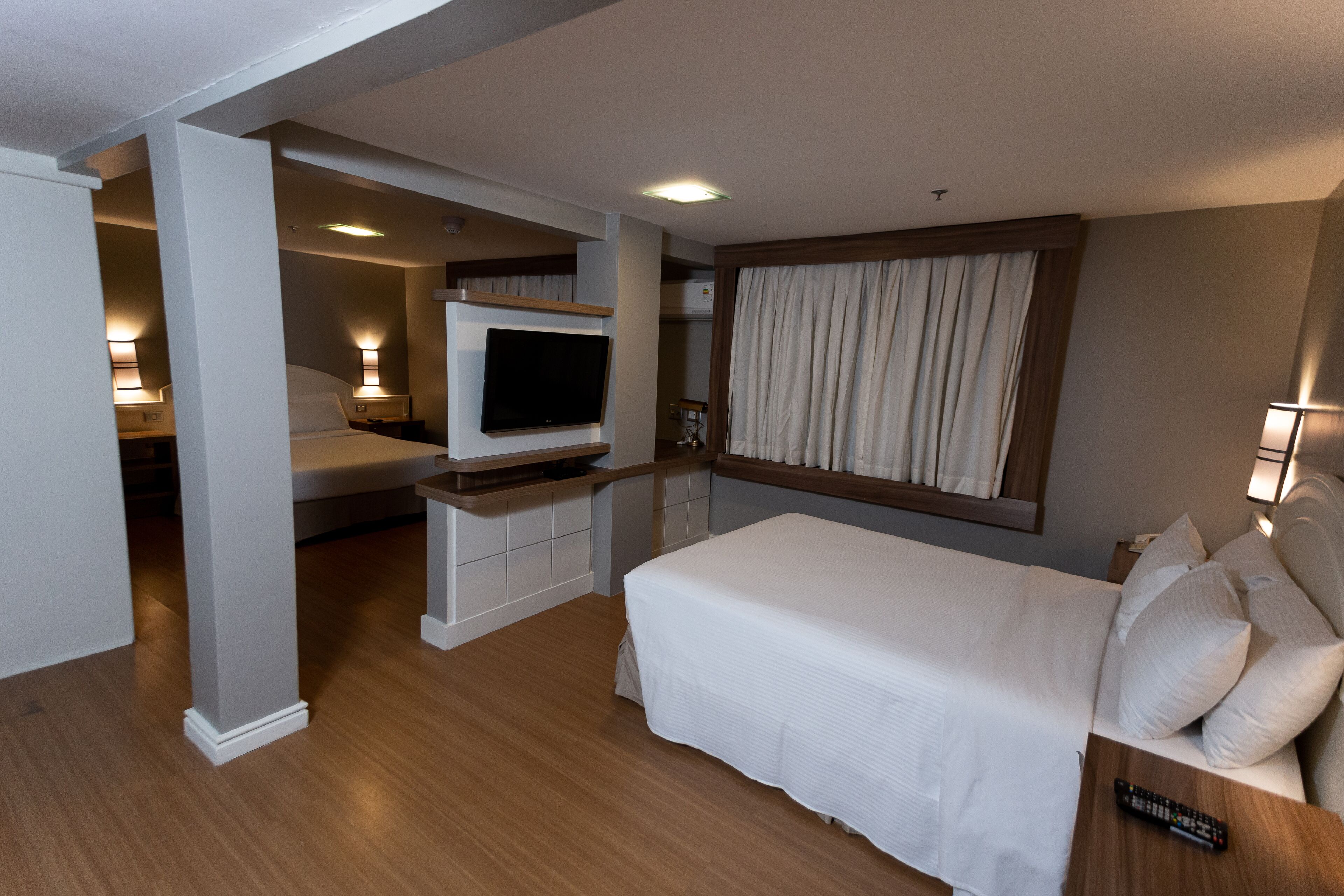 superior twin room, 2 double beds | 1 bedroom, minibar, in-room safe, desk