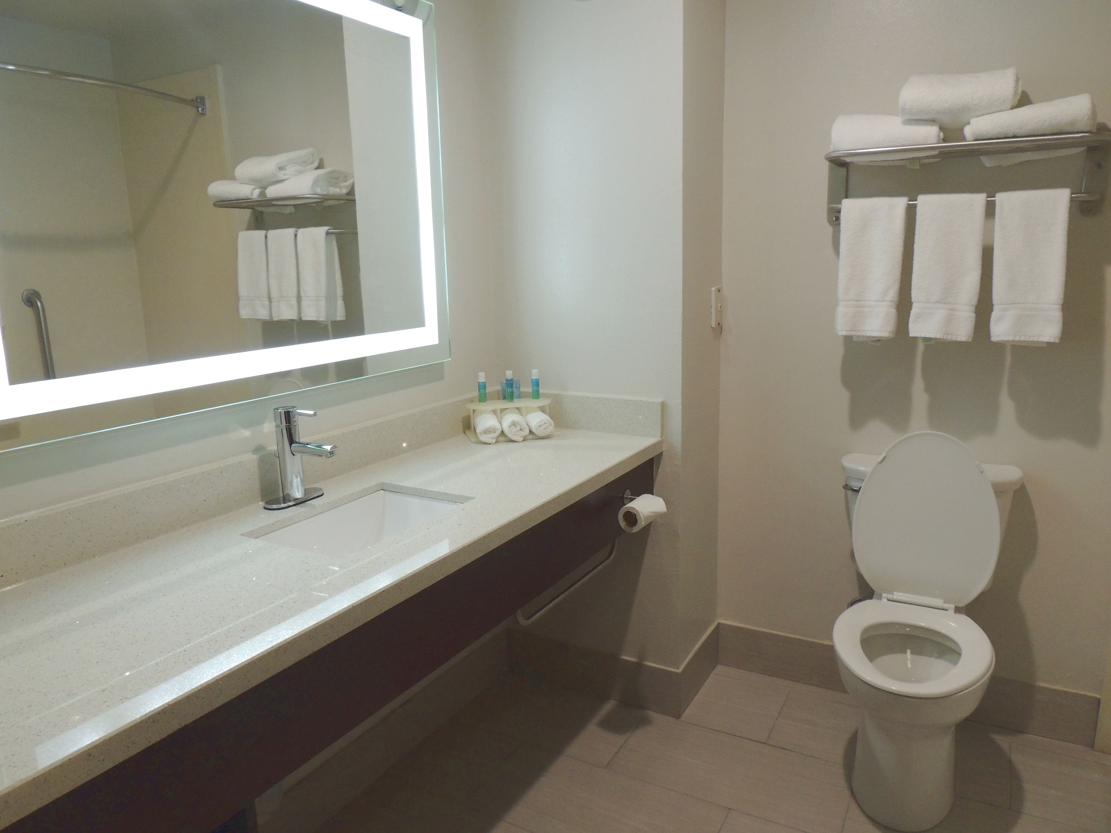 Rom – standard, 1 kingsize-seng, tilgjengelighetstilpasset (Mobility, Accessible Tub) | Skrivebord, blendingsgardiner og strykejern/-brett