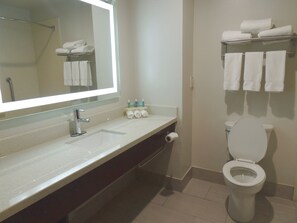 Camera Standard, 1 letto king, accessibile ai disabili (Mobility, Accessible Tub) | Una scrivania, tende oscuranti, ferro/asse da stiro