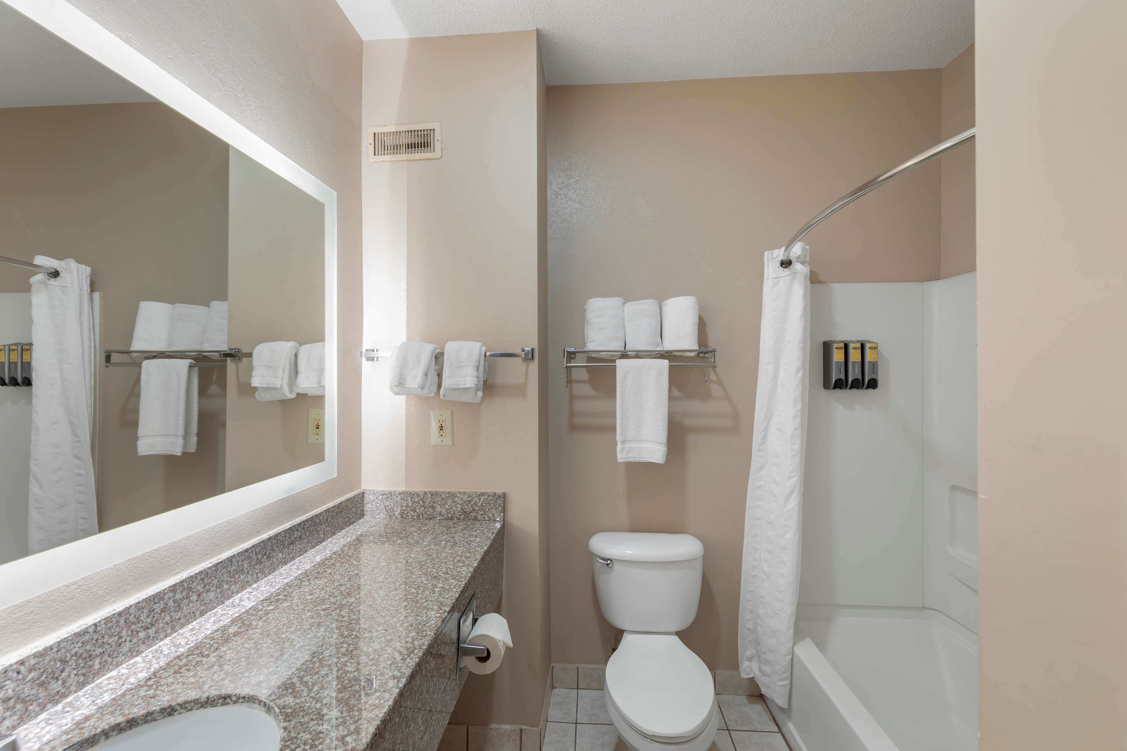 free toiletries, hair dryer, towels, soap