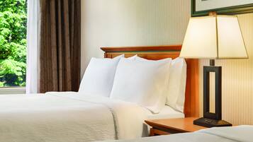 In-room safe, desk, laptop workspace, blackout curtains