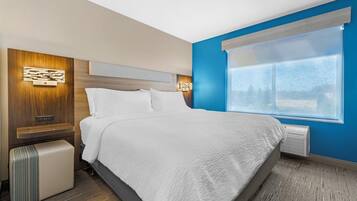 In-room safe, blackout curtains, iron/ironing board