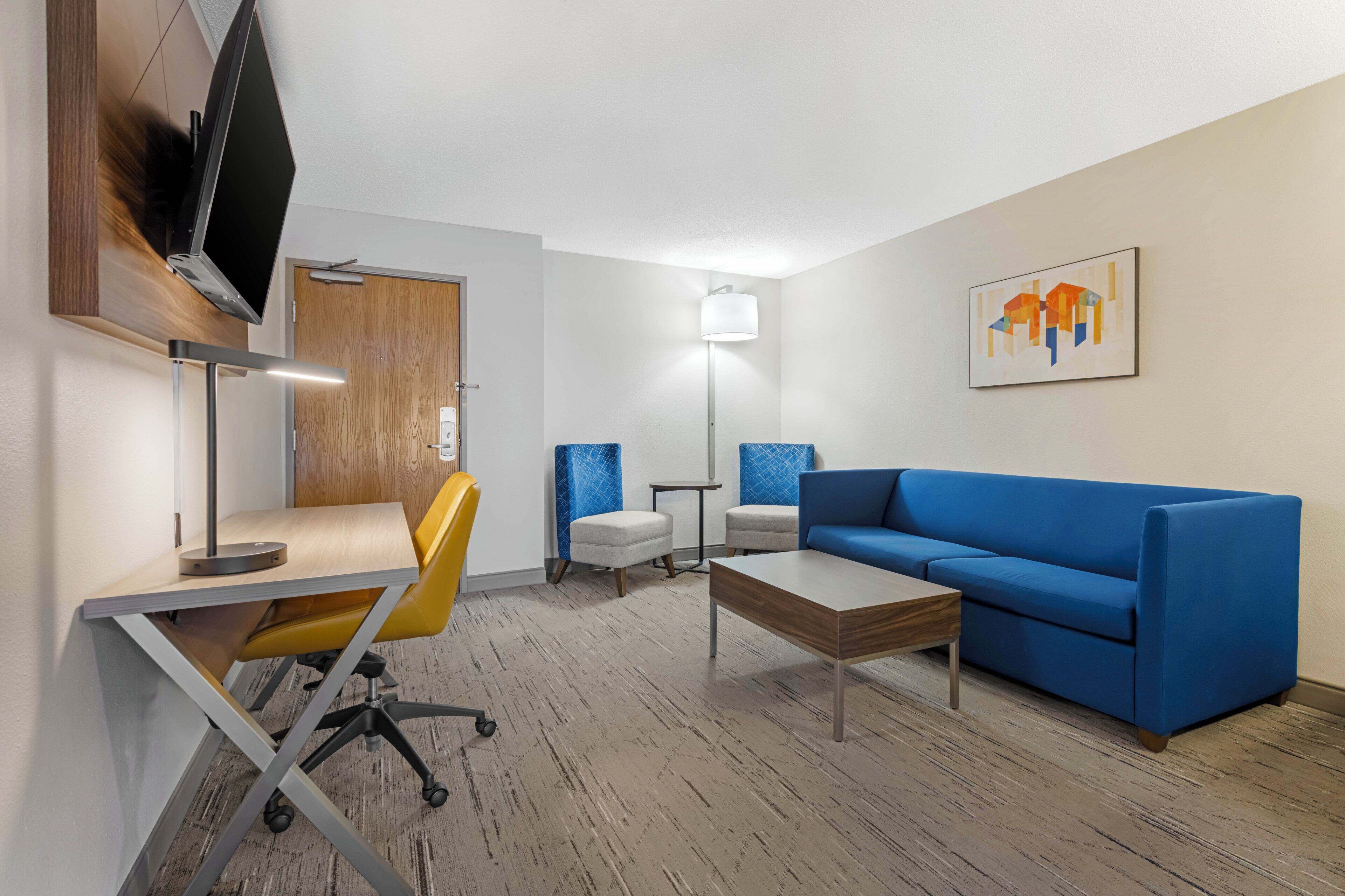 In-room safe, blackout curtains, iron/ironing board