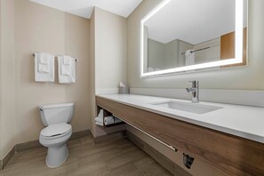 In-room safe, blackout curtains, iron/ironing board