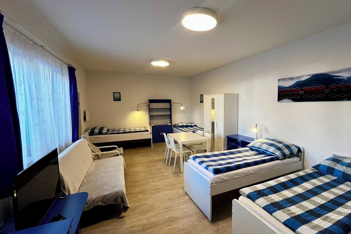 Appartement Confort, 1 chambre, vue jardin (Marie) | Literie de qualité supérieure, bureau, rideaux occultants