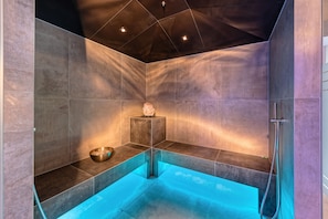 Couples treatment room(s), sauna, hot tub, steam room, body treatments