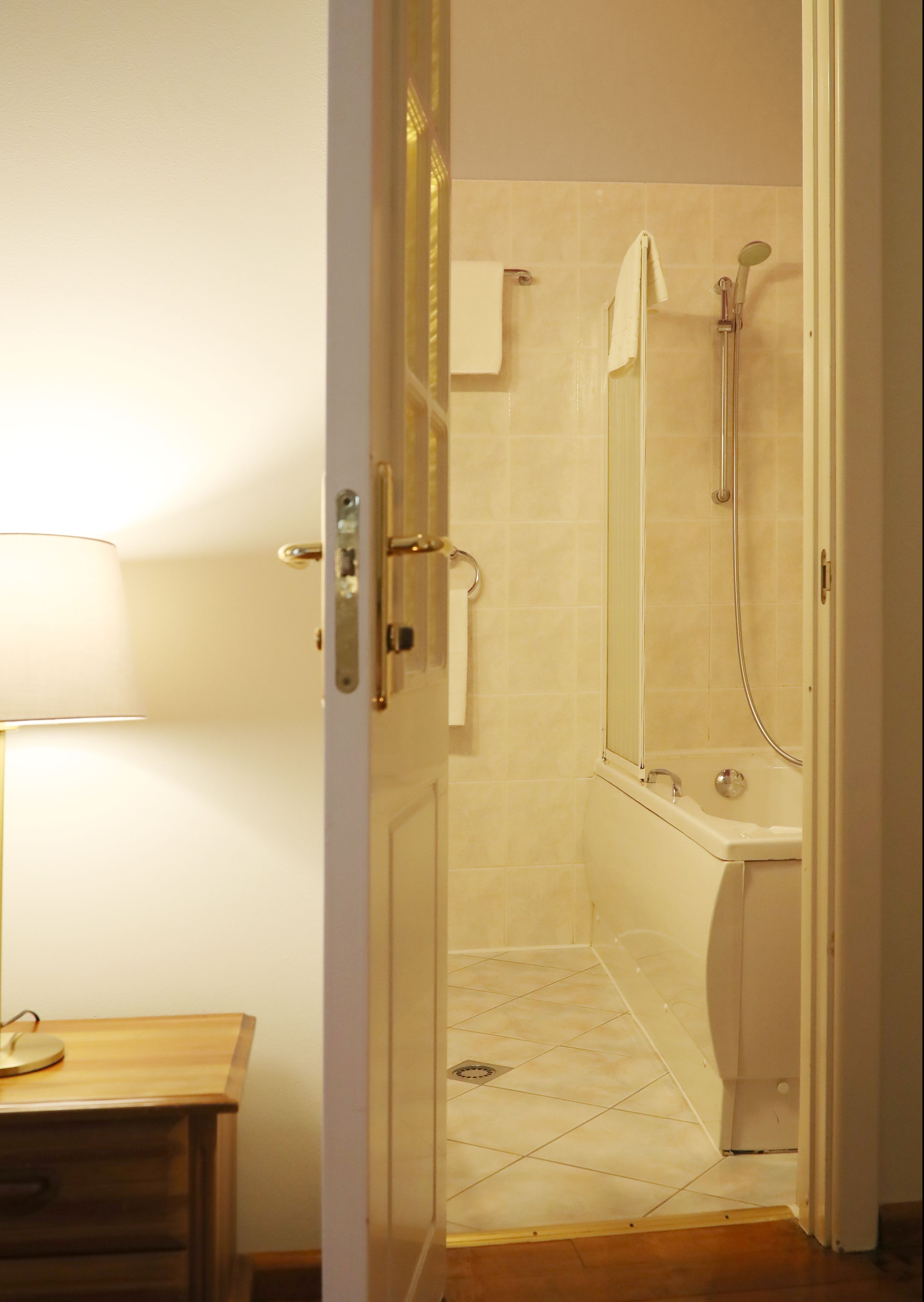 superior double or twin room | bathroom | rainfall showerhead, designer toiletries, hair dryer, slippers