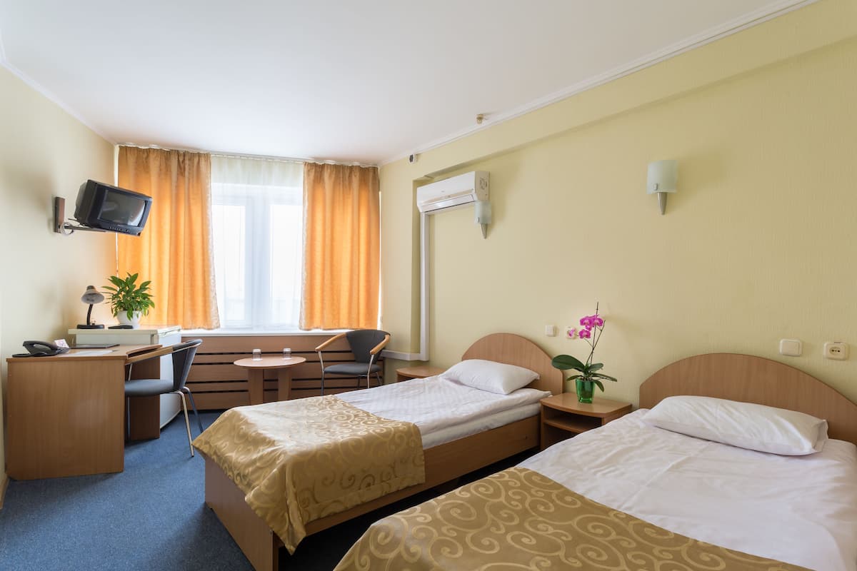 Economy Twin Room | Desk, laptop workspace, soundproofing, free WiFi