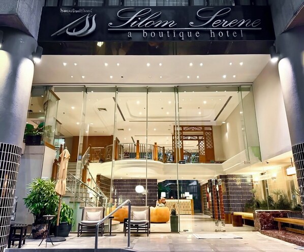 Front of property - evening/night - Silom Serene, a Boutique Hotel (Bangkok)