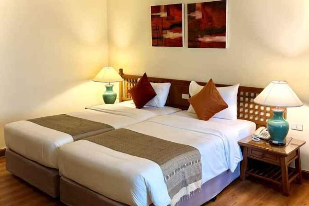 1 sovrum, sängtillbehör av högsta kvalitet och minibar