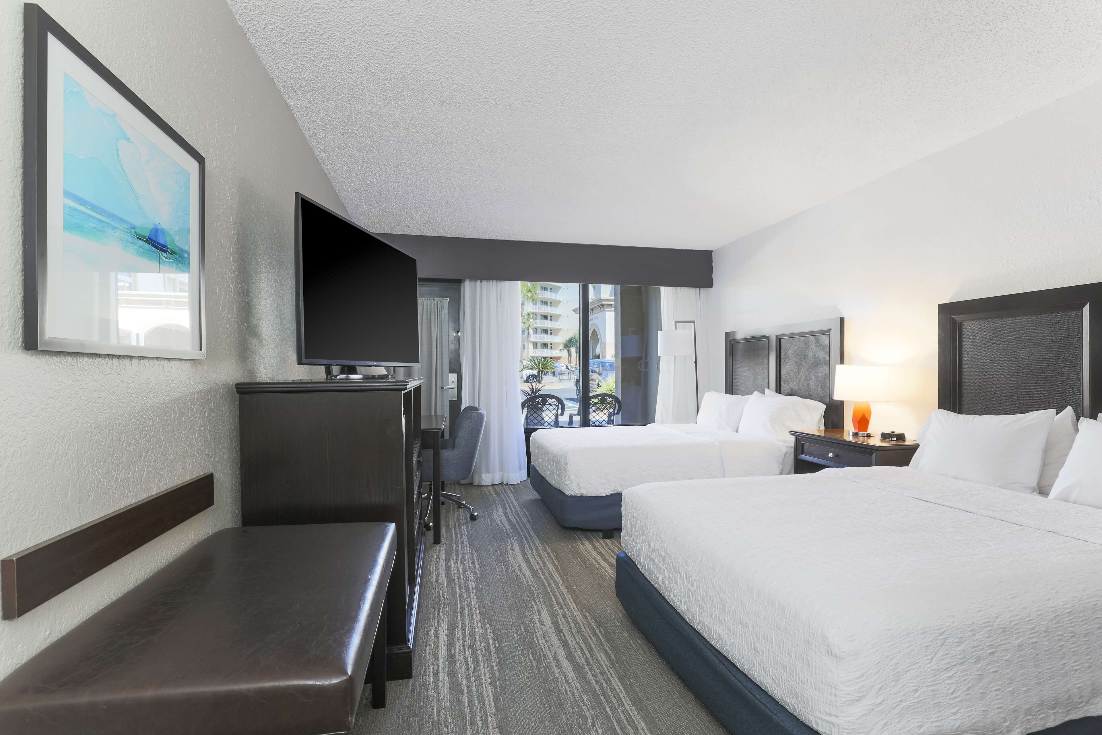 standard room, 2 double beds, non smoking (accessible) | in-room safe, desk, laptop workspace, blackout curtains