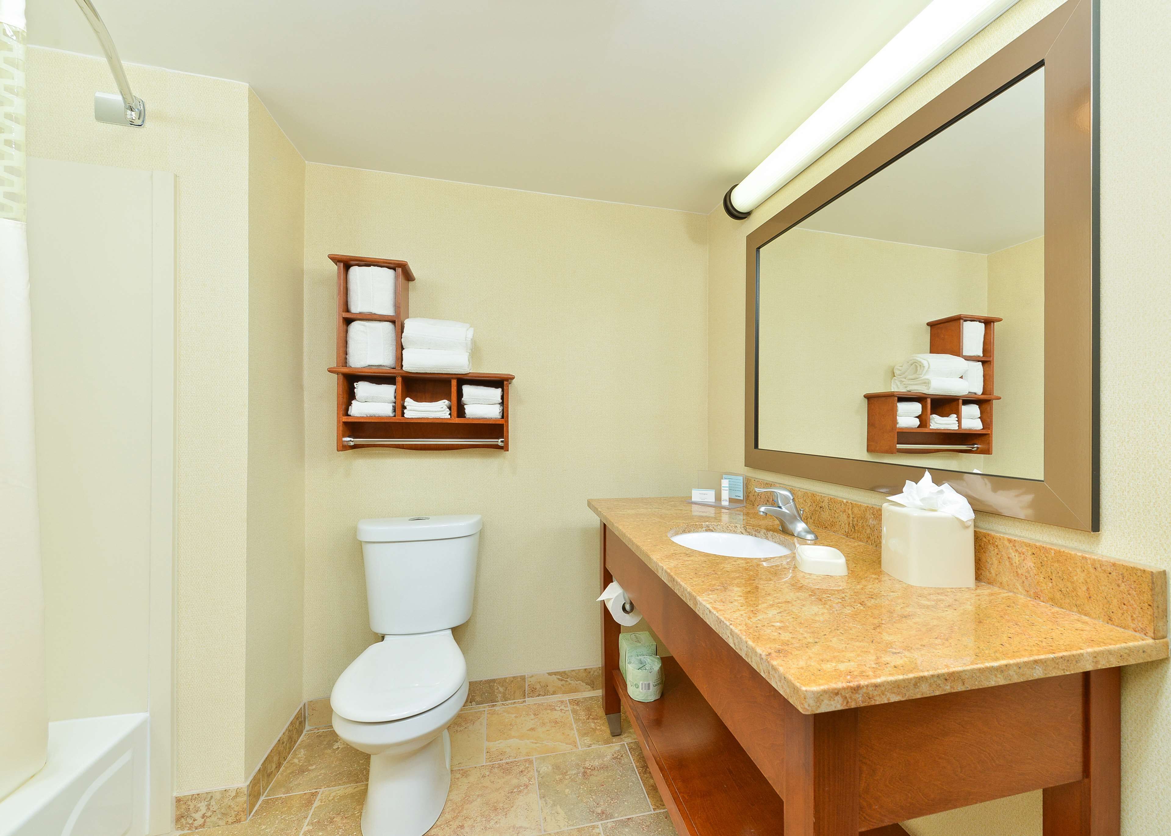 花灑/浴缸組合、免費梳洗用品、風筒、提供毛巾