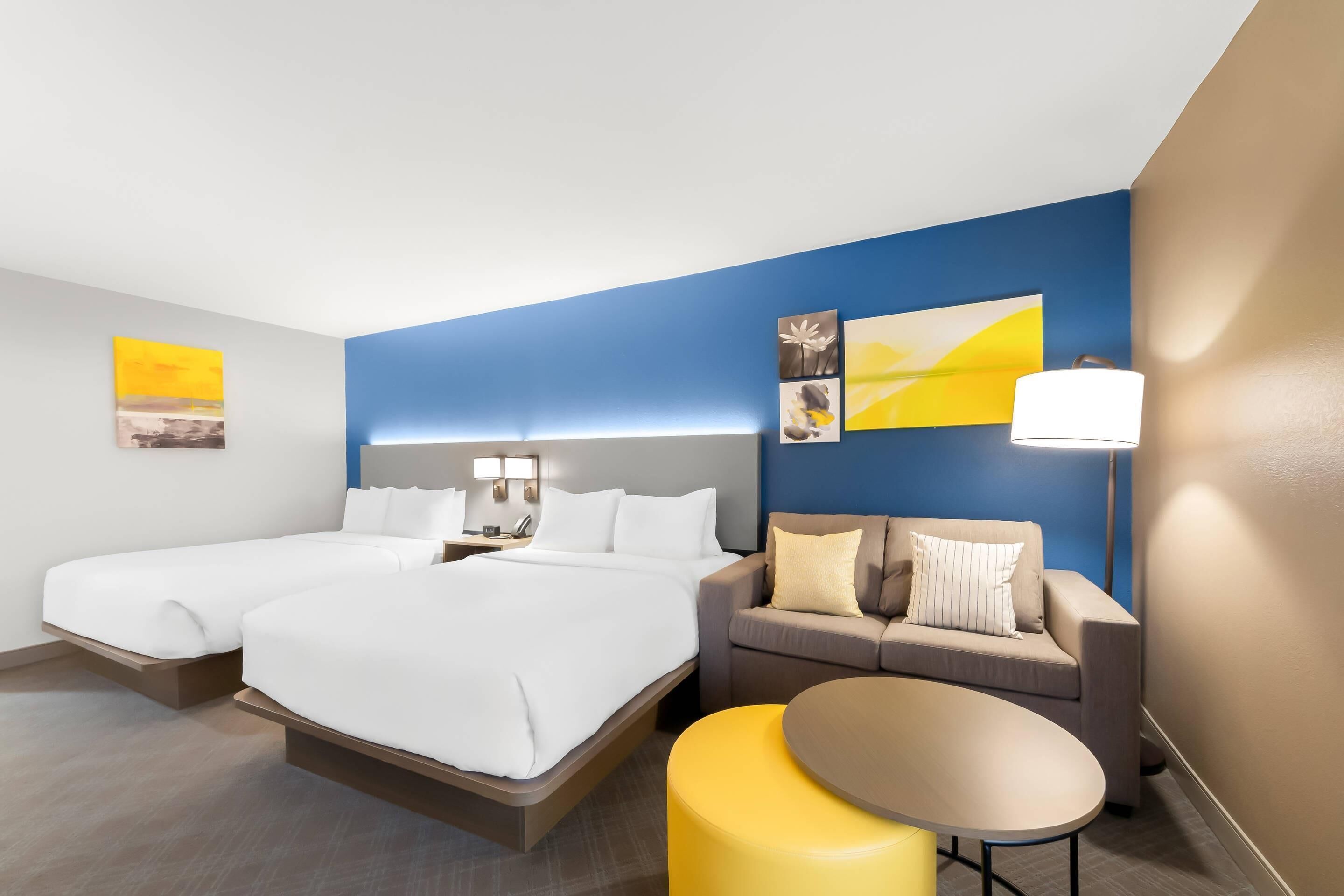 Chambre, 2 grands lits, accessible aux personnes à mobilité réduite, non-fumeur