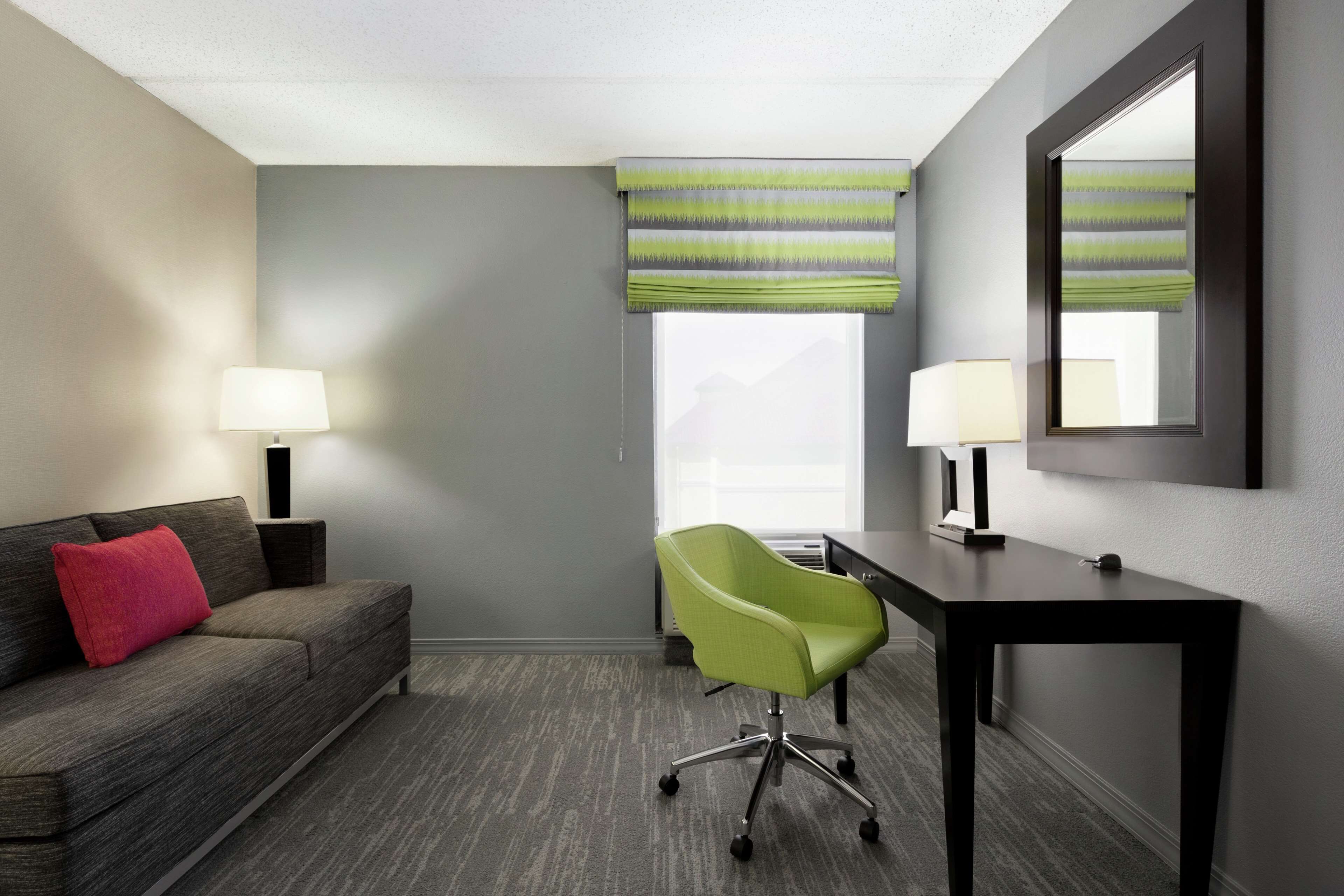 study 1 king w/sofabed | premium bedding, desk, laptop workspace, blackout curtains