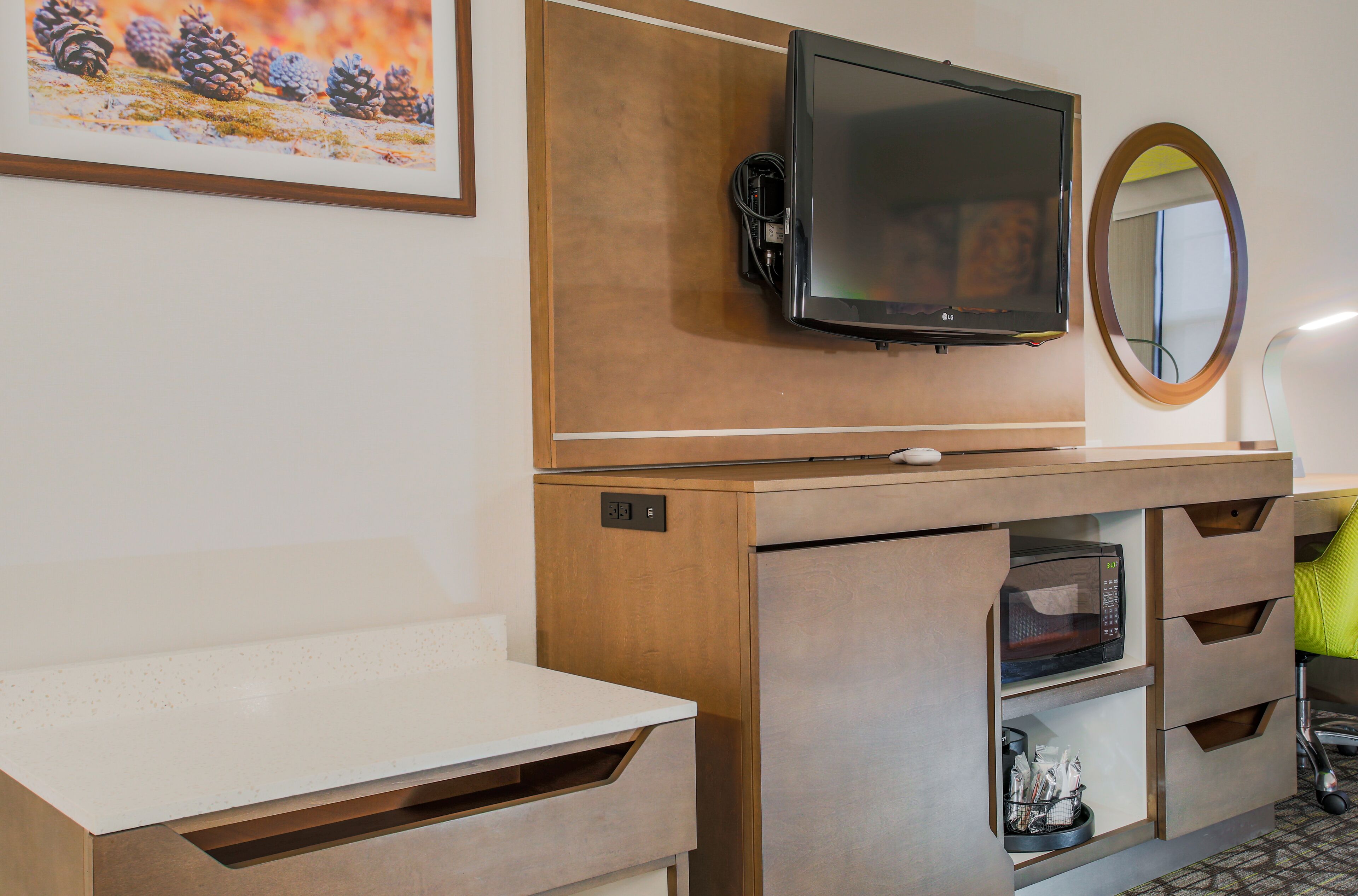 two queen beds non smoking | in-room safe, laptop workspace, iron/ironing board