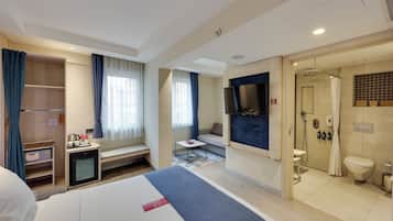 Ropa de cama de alta calidad y minibar