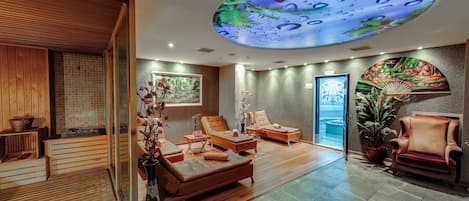 Salas de tratamiento para parejas y baño turco o hammam