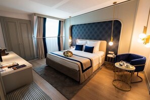 Premium dubbelrum | Sängtillbehör av högsta kvalitet och minibar