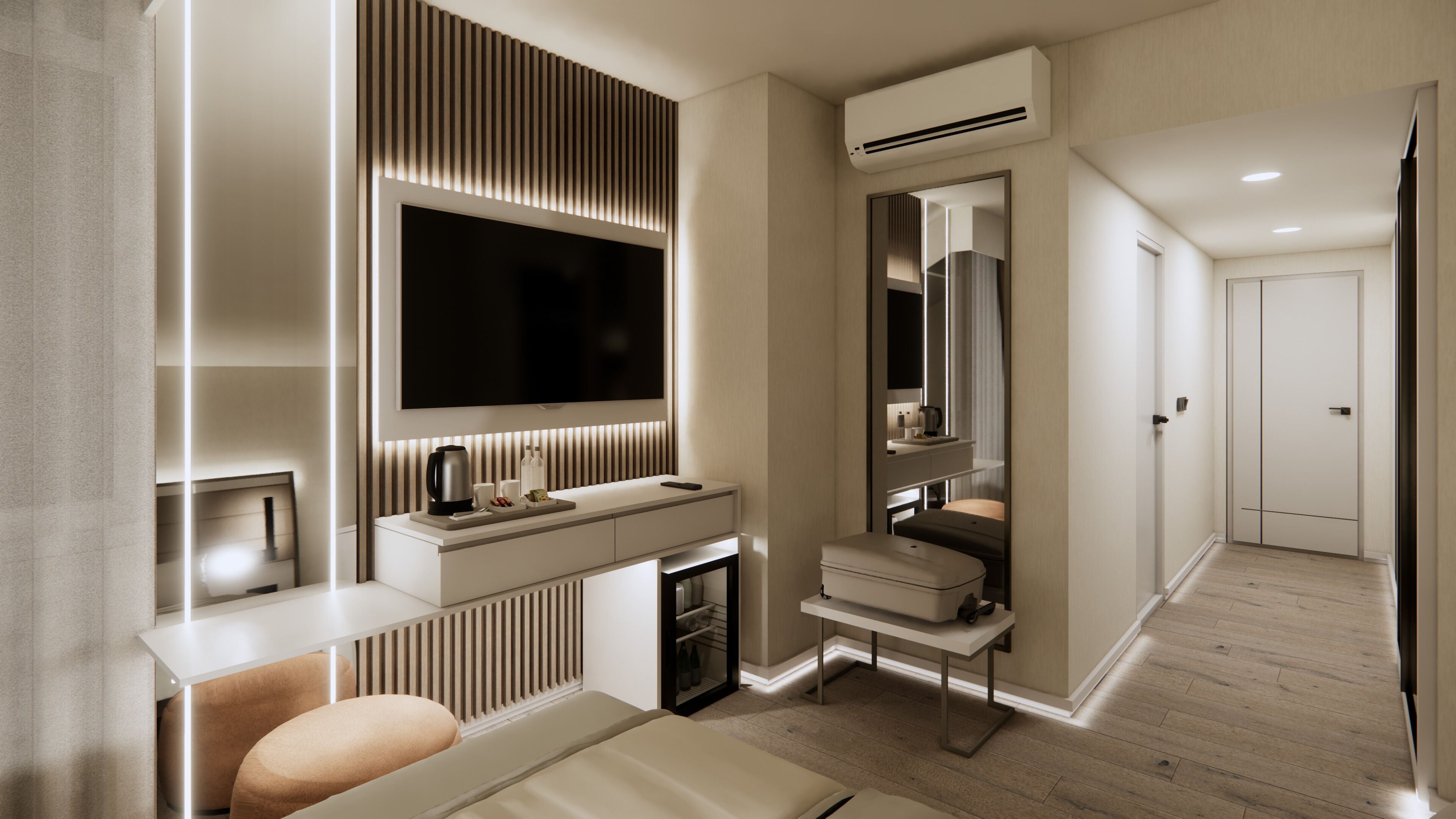 Habitación individual | Ropa de cama de alta calidad, minibar, caja fuerte y escritorio