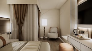 Habitación individual | Zona de estar | Una televisión