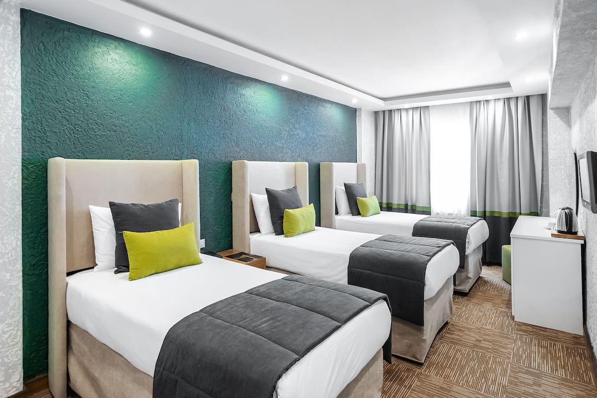 Ropa de cama de alta calidad y minibar