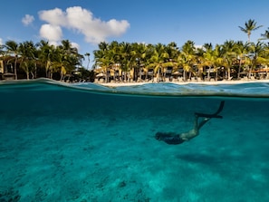 Private beach, sun-loungers, beach umbrellas, beach towels