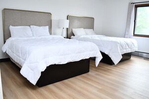 Standard Room, 2 Queen Beds | Desk, blackout drapes, iron/ironing board, cribs/infant beds