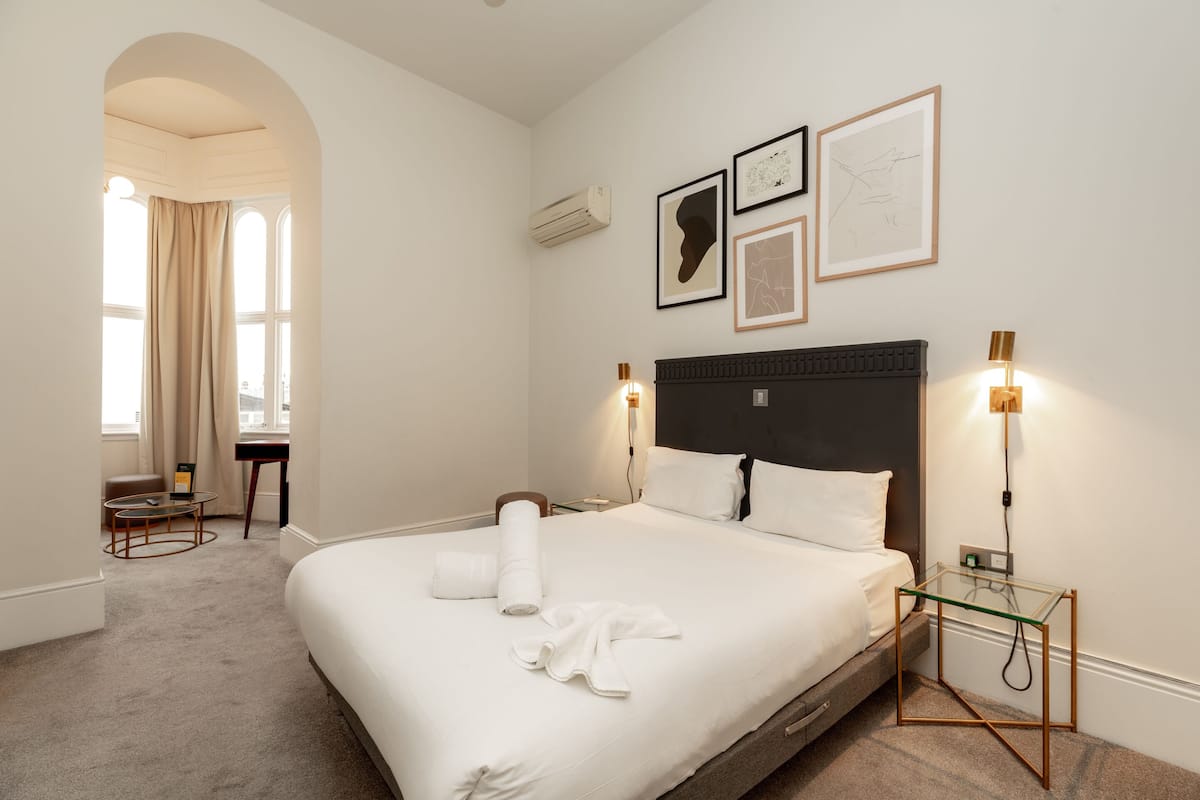 In-room safe, blackout curtains, iron/ironing board