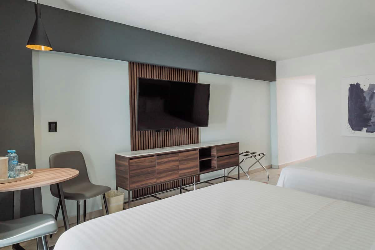 In-room safe, desk, laptop workspace, iron/ironing board