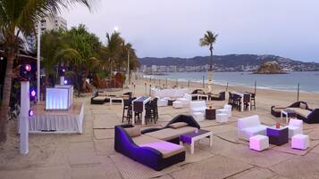 Outdoor wedding area