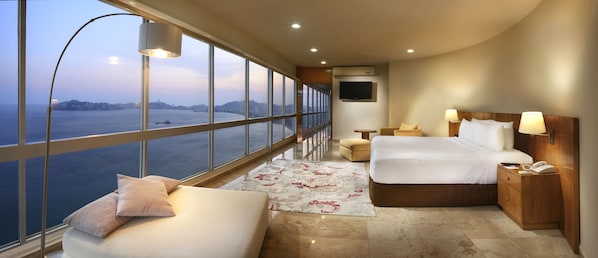 Presidential Suite, 2 Bedrooms, Private Pool, Ocean View | In-room safe, desk, laptop workspace, iron/ironing board - HS HOTSSON Hotel Acapulco (Acapulco)