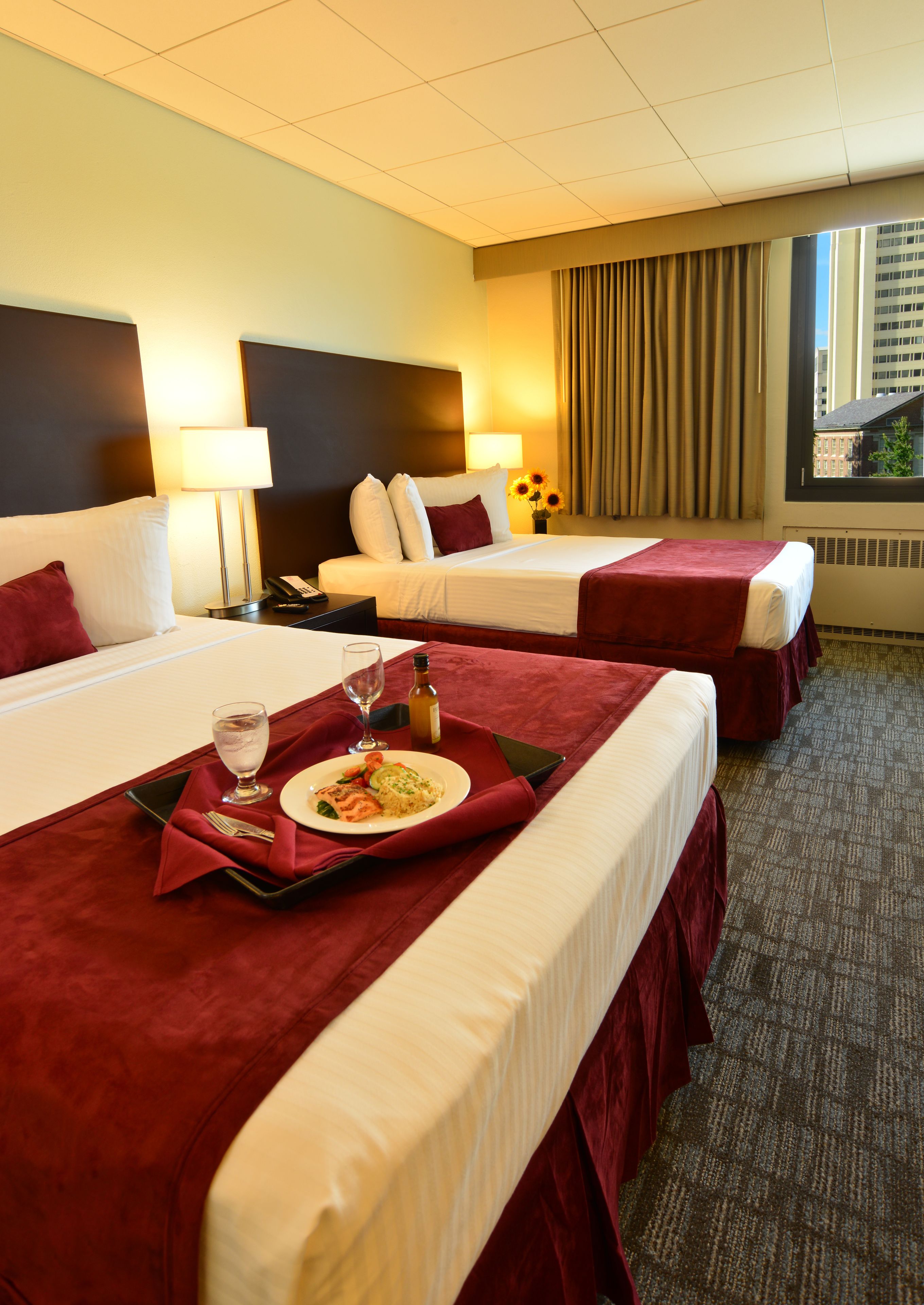 Roupas de cama premium, cofres nos quartos