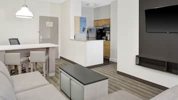 Suite, 1 Bedroom | Living area | Flat-screen TV, Netflix, Hulu, streaming services