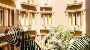 Vue depuis lâhĂ©bergement