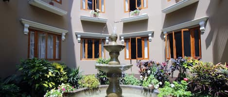 Blick von der Unterkunft