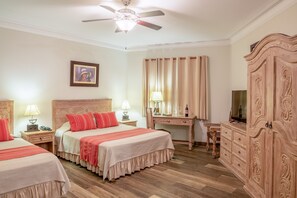 Premium bedding, in-room safe, individually decorated