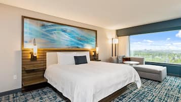 Room, 1 King Bed, Non Smoking | Down comforters, desk, iron/ironing board, free cribs/infant beds
