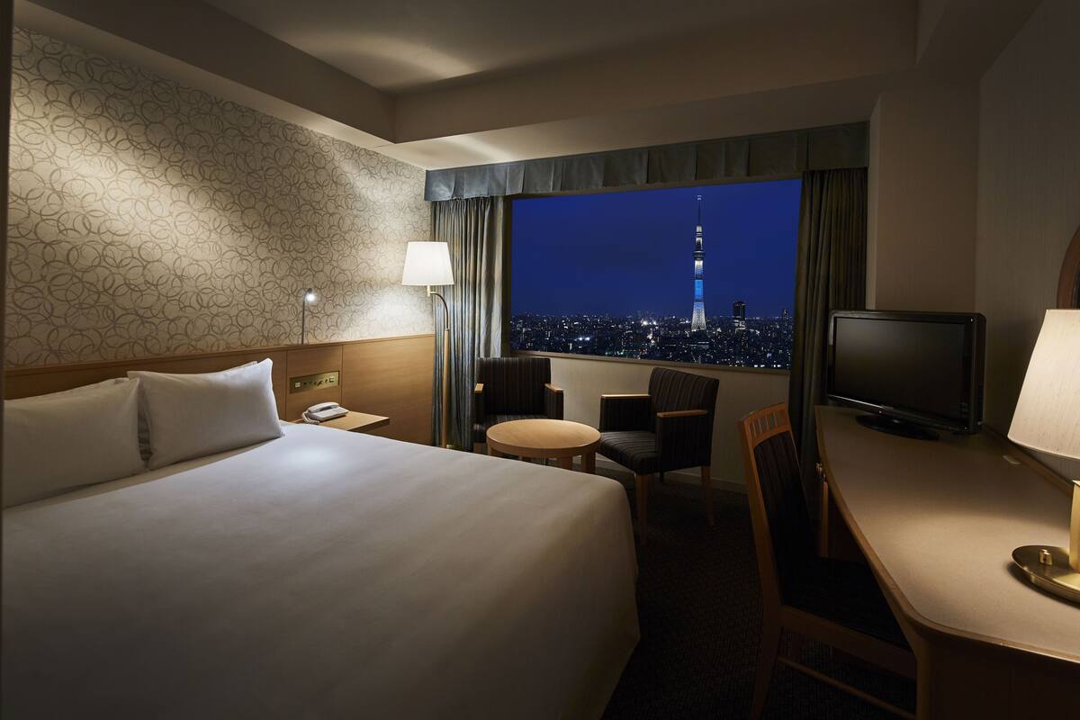 雙人房, 非吸煙房 (SKYTREE View) | 高級寢具、客房內保險箱、書桌、遮光布/窗簾