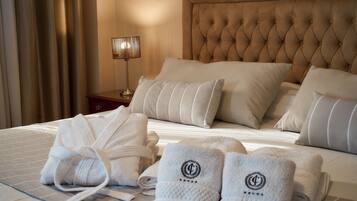 Premium bedding, down duvets, pillow-top beds, minibar