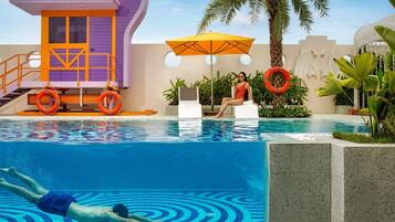 Outdoor pool, pool cabanas (surcharge), pool umbrellas
