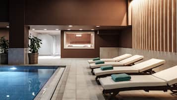 Indoor pool, seasonal outdoor pool, cabanas (surcharge), pool umbrellas