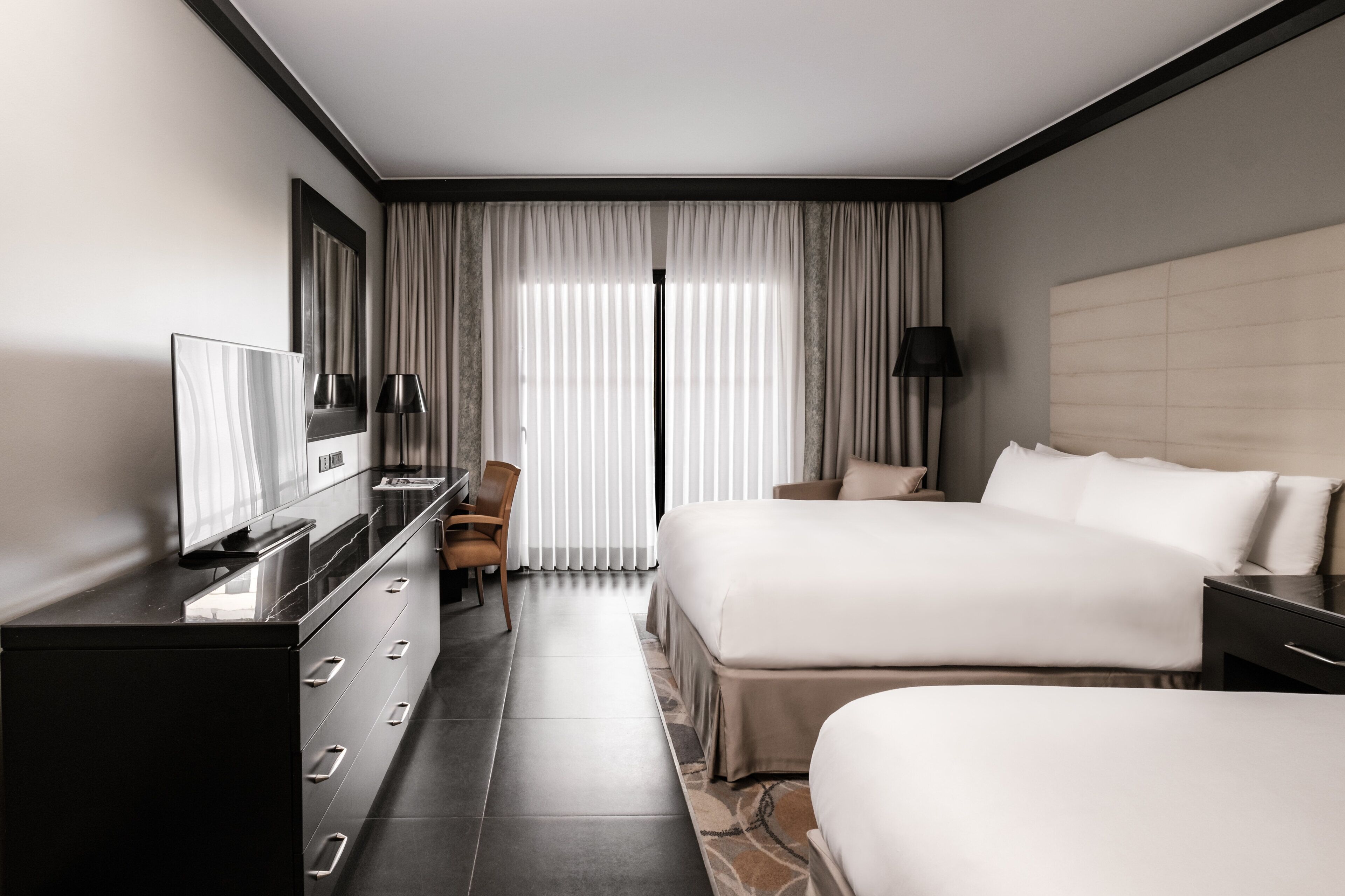Literie de qualité supérieure, couette en duvet d'oie, minibar
