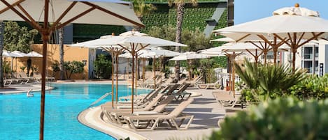 Indoor pool, seasonal outdoor pool, pool cabanas (surcharge)