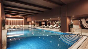 Indoor pool, seasonal outdoor pool, cabanas (surcharge), pool umbrellas