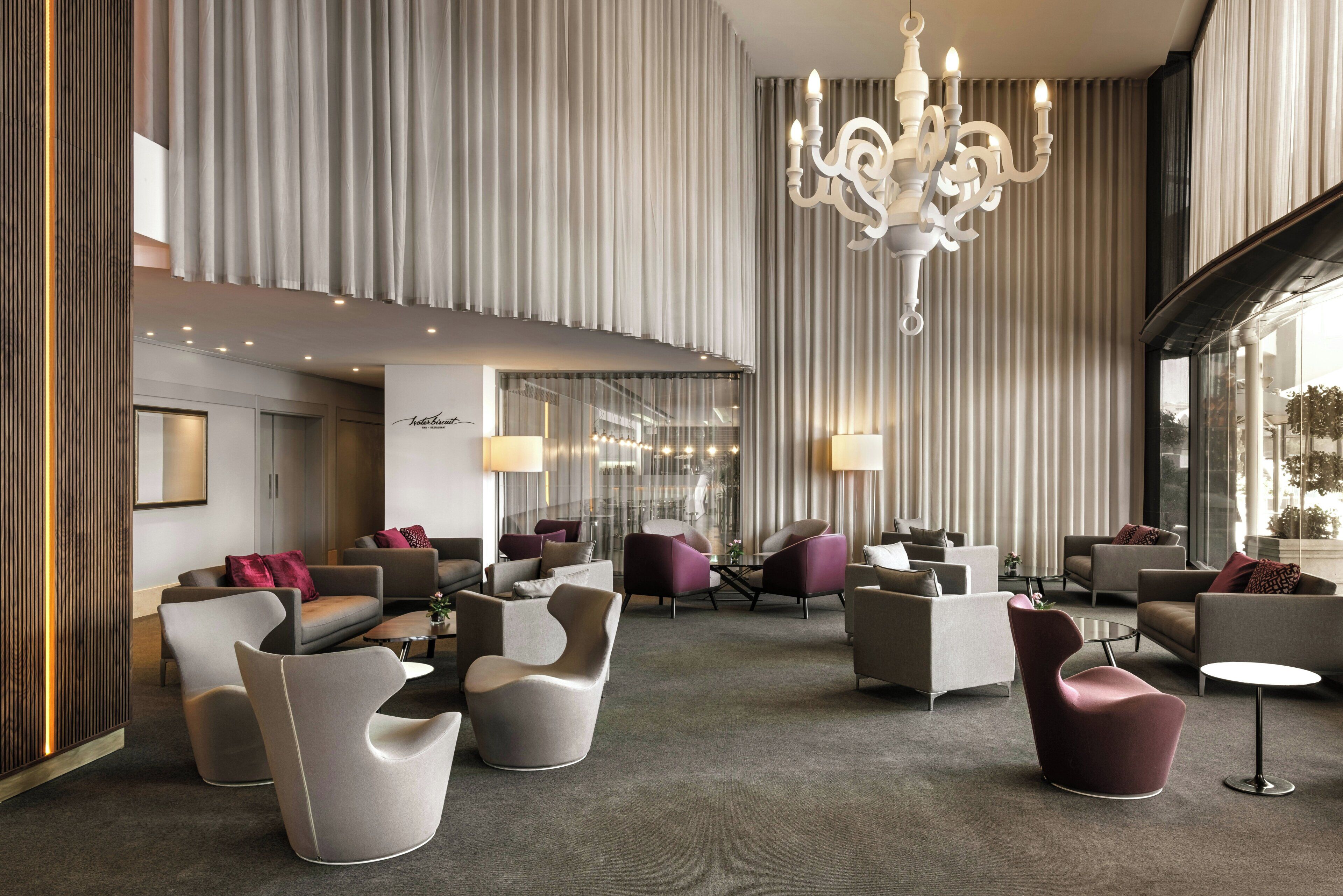 Sitteområde i lobbyen