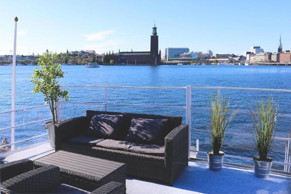 Standaard suite, 1 queensize bed, uitzicht op zee, uitzicht op zee | Terras