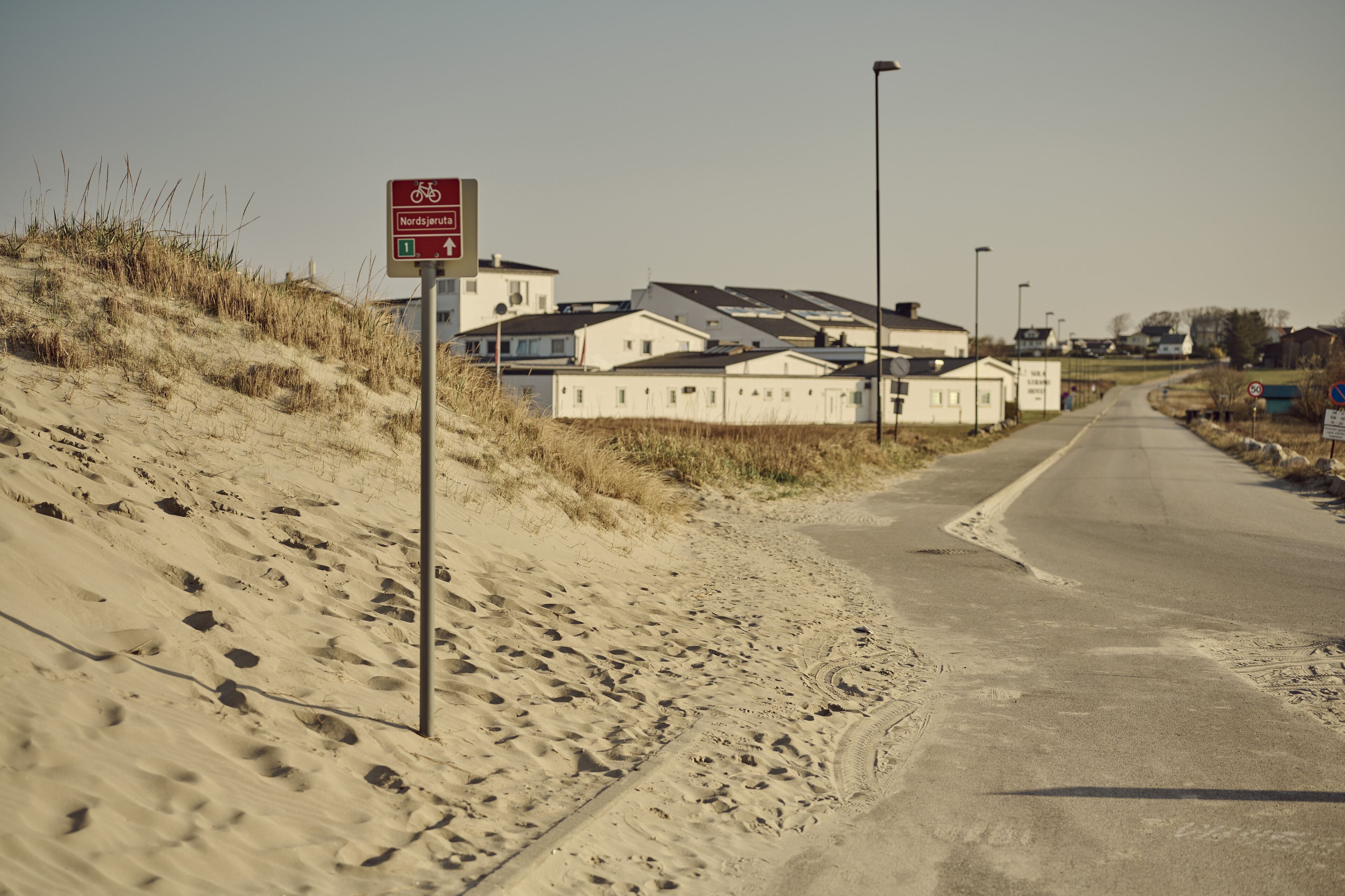 on the beach, white sand