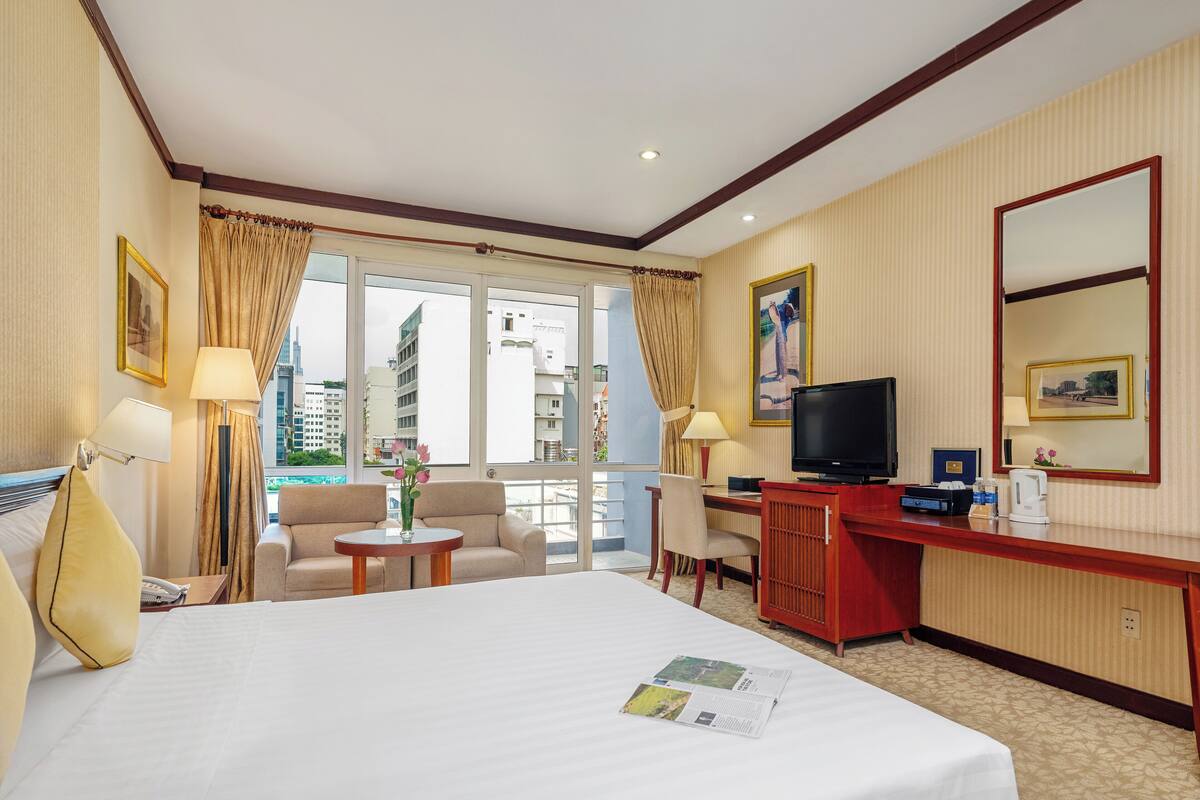 Deluxe City View Double | Minibar, brankas, meja kerja, dan Wi-Fi gratis