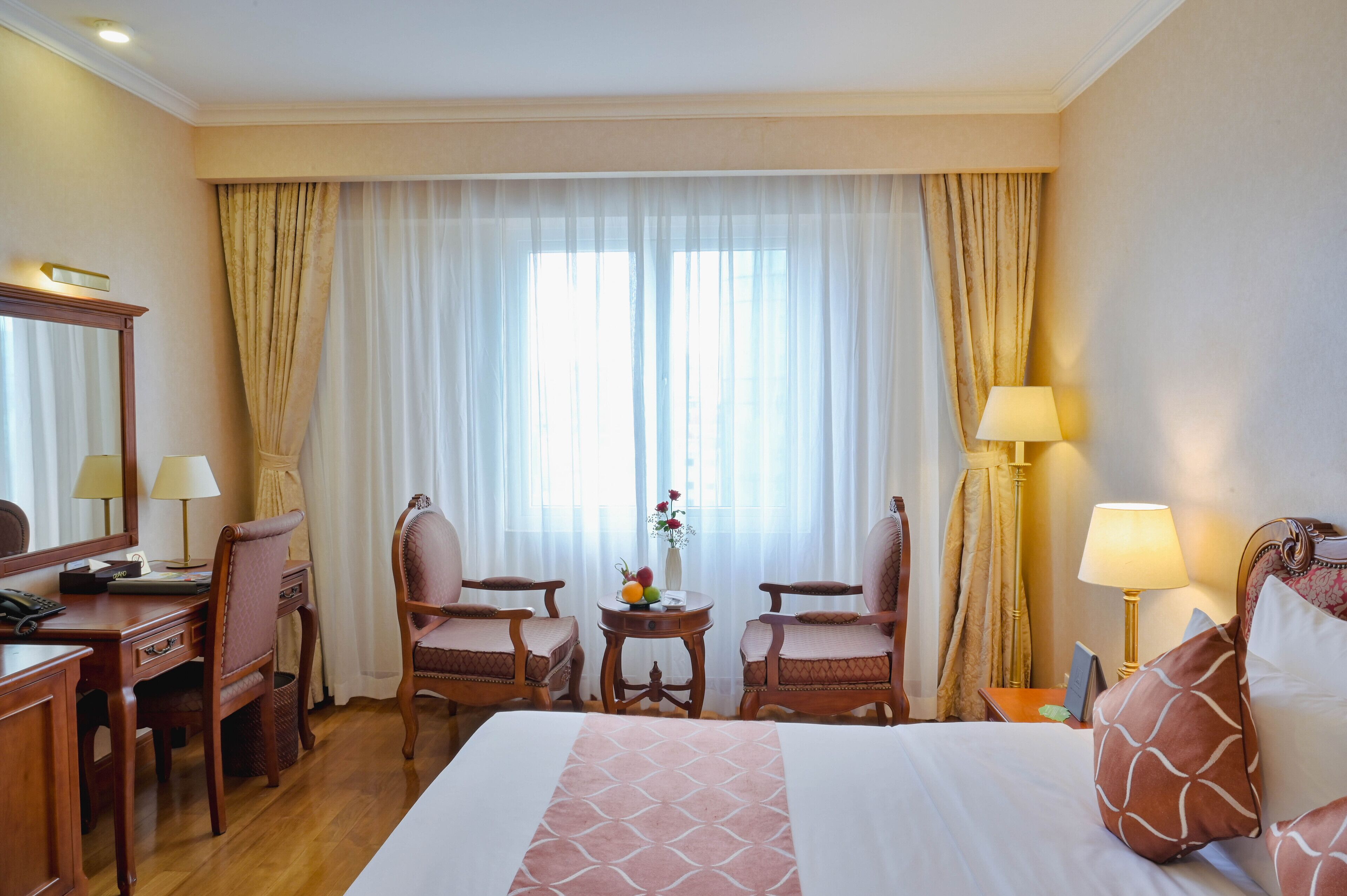 숙박 시설에서 보는 시내 전망